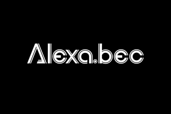 Alexa.bec Display Font for Modern Editorial Design