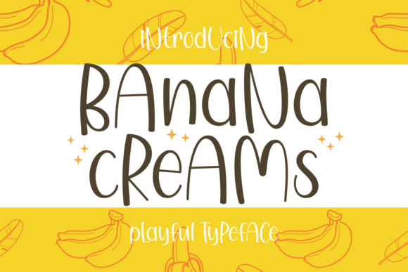 Banana Creams: A Playful Display Font for Creative Makers
