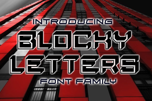 Blocky Letters: A Playful Display Font for Creative Makers