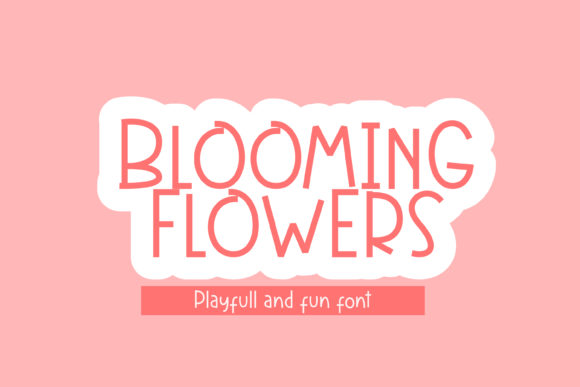 Blooming Flowers Display Font for Web Design