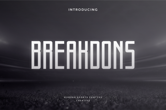 Breakdons: The Sporty Serif Font for Bold Campaigns