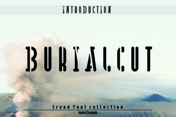 Buriacut: A Casual Display Font for Personalized Design