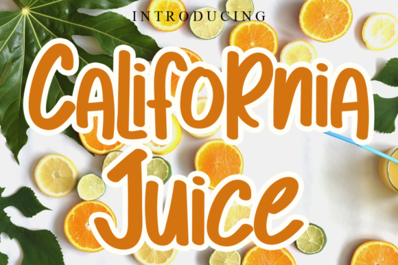 California Juice: A Fun Display Font for Creative Makers