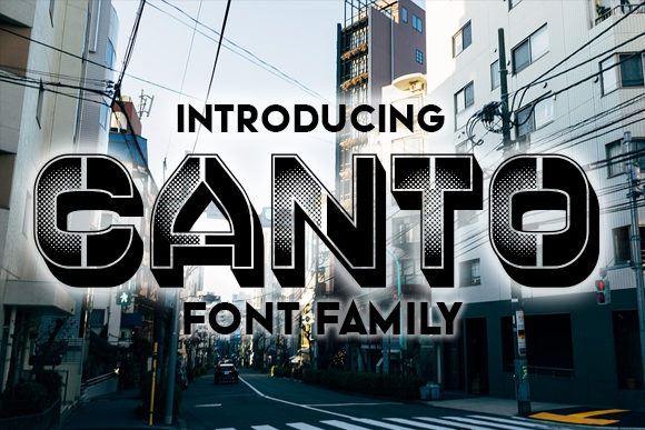 Canto Bold Gradient Display Font for Editorial Design