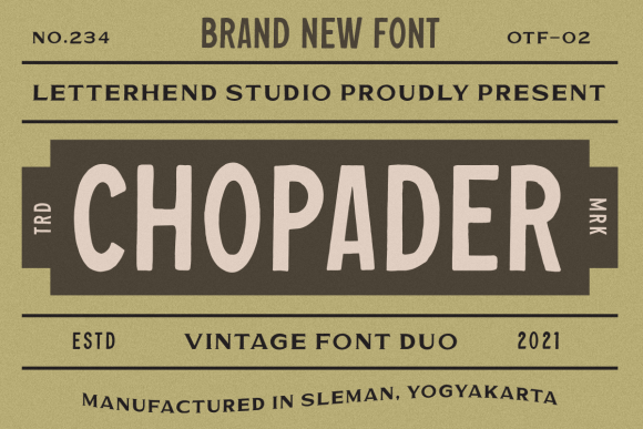 Chopader Font for Professional Branding and Design