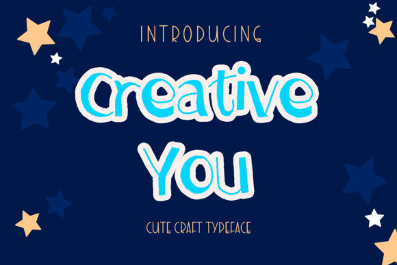 Creative You Font: A Playful Display Type for Modern Design