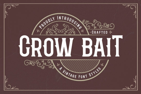 Crow Bait: A Vintage Bold Font for Creative Projects
