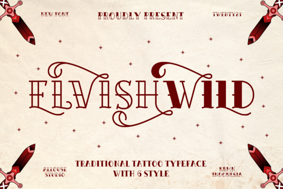 Elvishwild: A Display Font That Elevates Branding with Sophistication