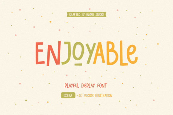 Enjoyable: A Vibrant Display Font for Digital Creativity