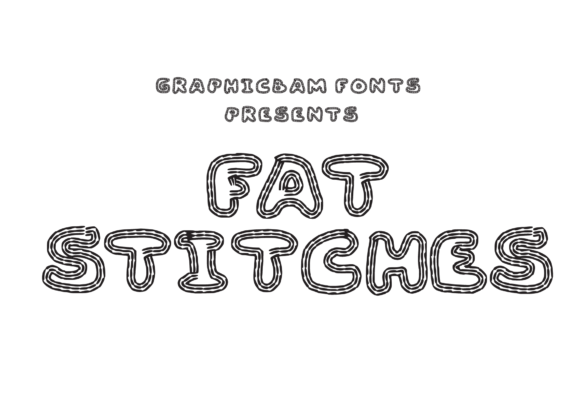 Fat Stitches: A Playful Display Font for Creative Branding