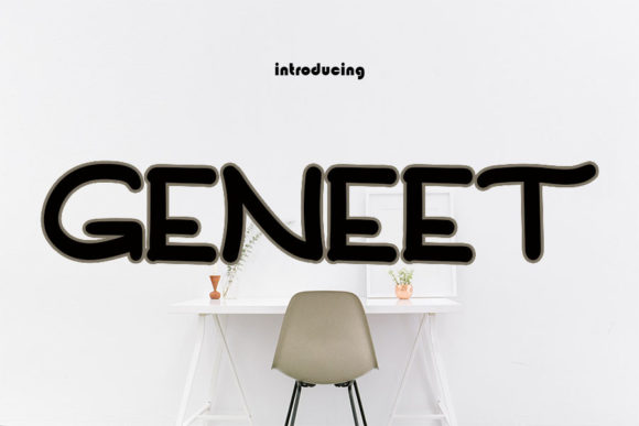 Geneet: A Sharp Display Font for Polished Branding