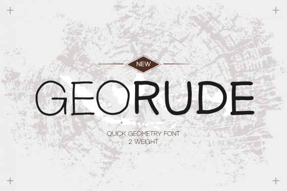 Georude: A Quirky Display Font for Bold Campaigns