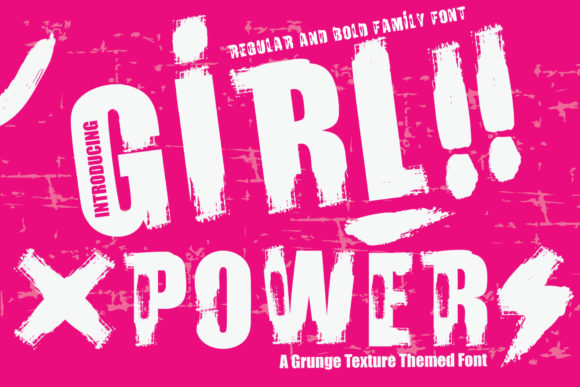 Girl Power Display Font for Bold Web Design