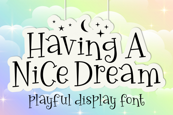 Having a Nice Dream: A Playful Font for Editorial Design