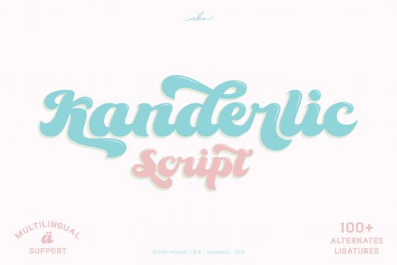 Kanderlic: A Retro-Styled Display Font for Stylish Editorial Design