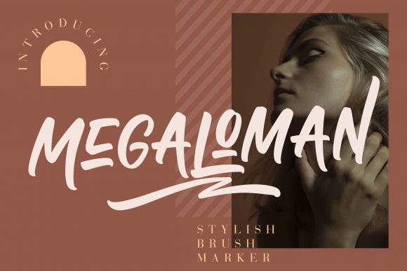 Megaloman Display Font for Handmade Creations