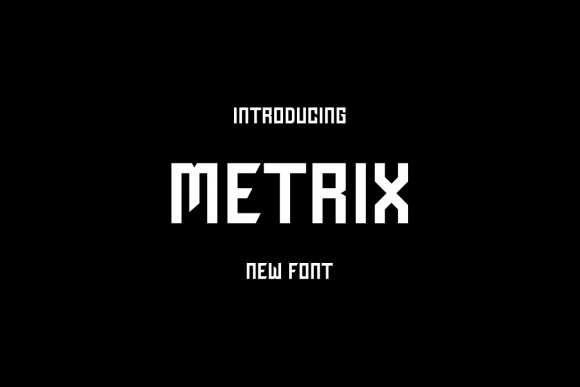 Metrix: A Trendy Display Font for Bold Digital Designs