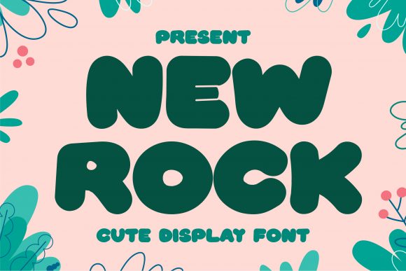 New Rock Display Font for Editorial Design