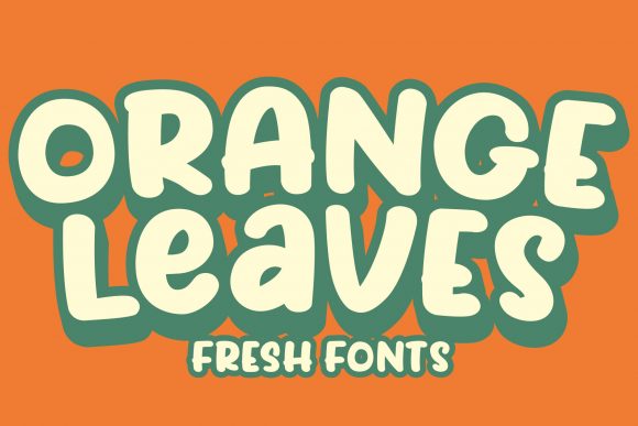 Orange Leaves: A Vintage Display Font for Branding Magic