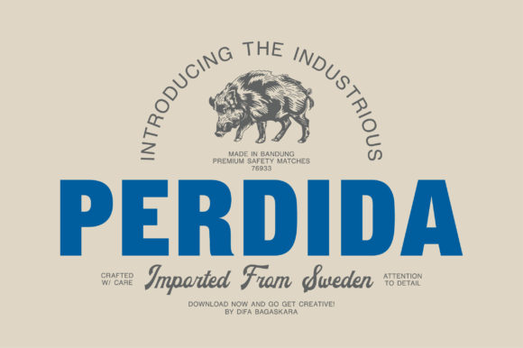Perdida: A Bold Display Font for Impactful Campaigns