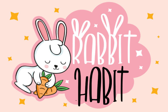 Rabbit Habit: A Charming Display Font for Your Brand