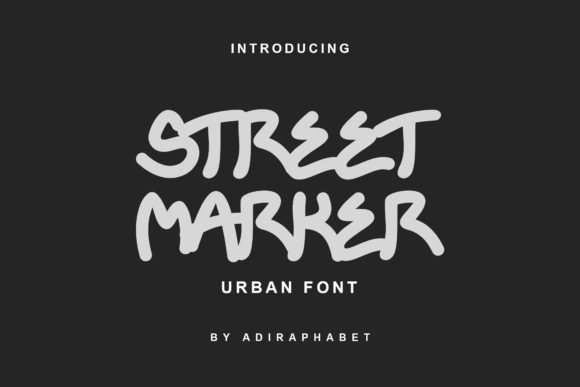 Street Marker: A Cool Display Font for Urban-Styled Editorial Design