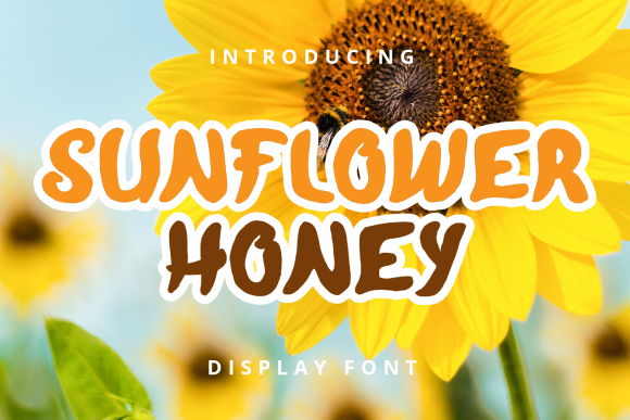 Sunflower Honey Font for Playful and Magical Design Projects