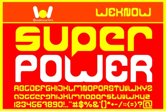 Super Power Font for Creative Handmade Projects