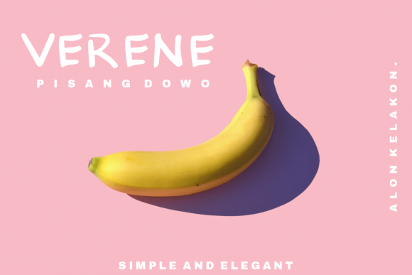 Verene: A Childish Display Font for Digital Creativity