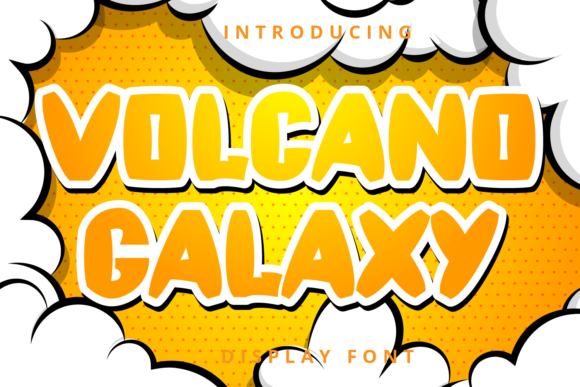 Volcano Galaxy Font for Playful Craft Projects