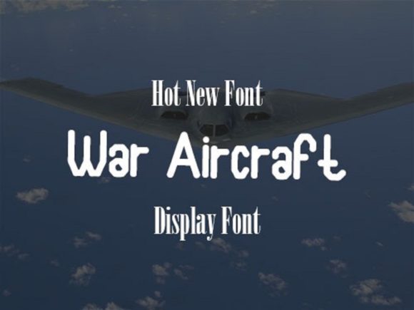 War Aircraft: A Bold Display Font for Creative Projects