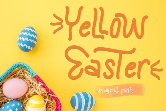 Yellow Easter: A Retro-Styled Display Font for Editorial Design